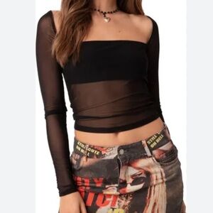 size s edikted long sleeve top